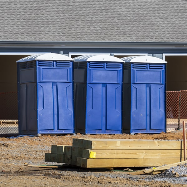 what is the expected delivery and pickup timeframe for the portable restrooms in Canadian OK